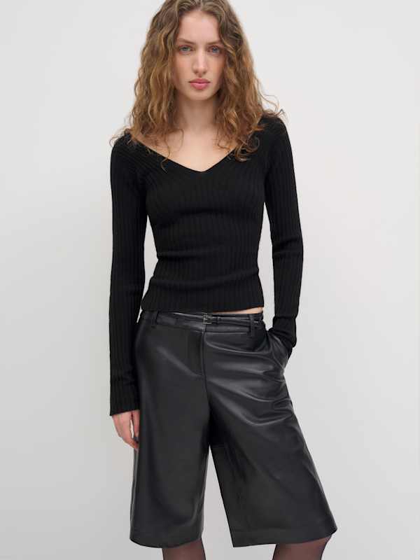 Shania Cashmere Sweater - Black